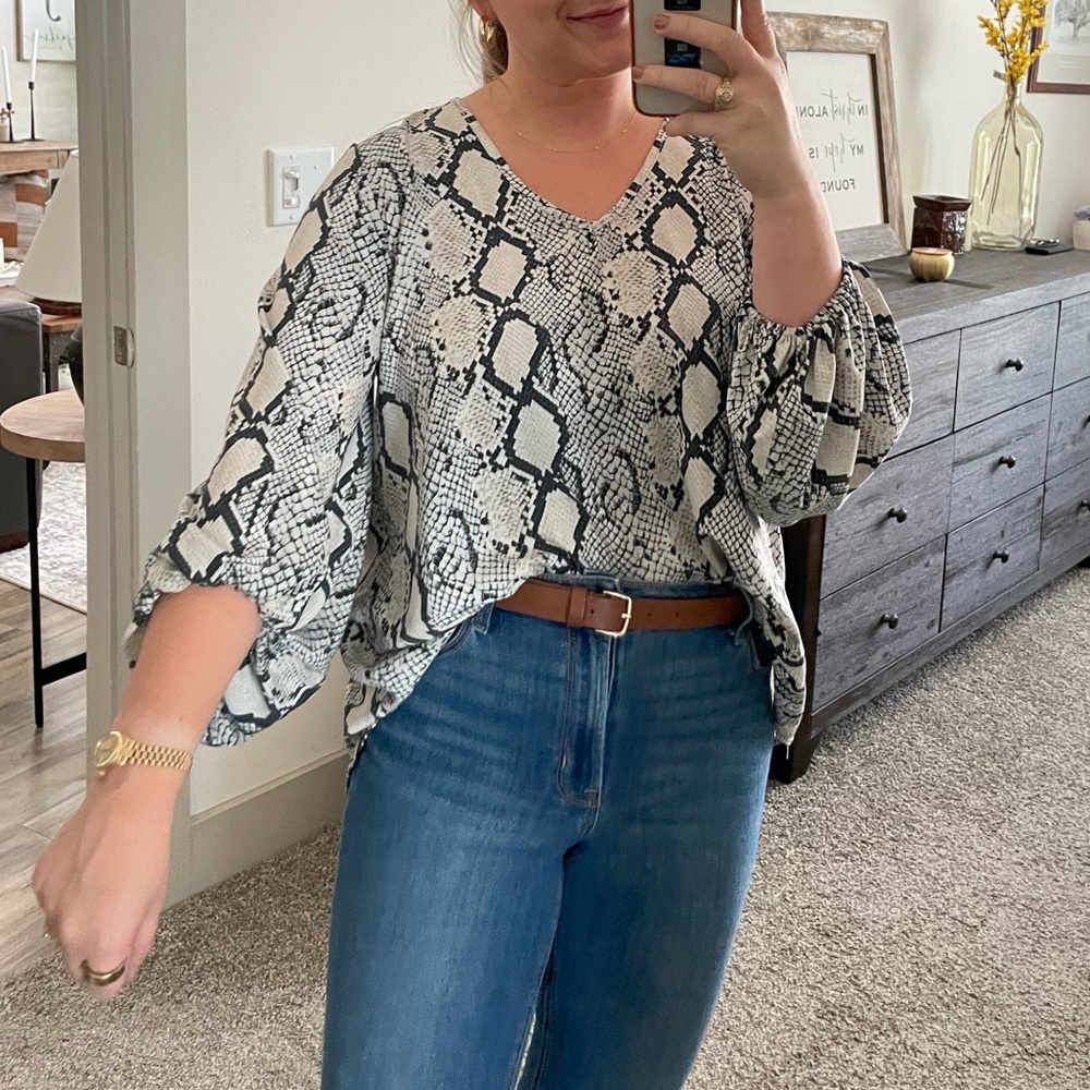 Snakeskin blouse